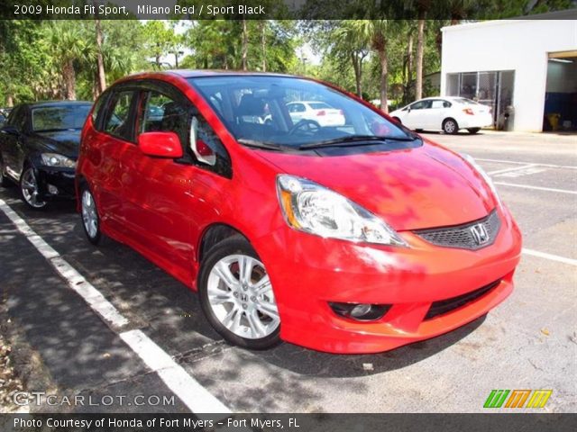 2009 Honda Fit Sport in Milano Red
