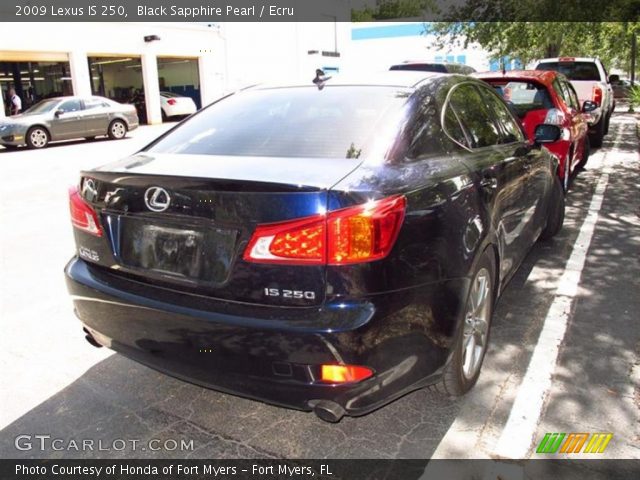 2009 Lexus IS 250 in Black Sapphire Pearl