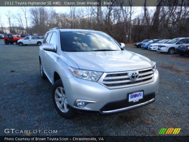 2012 Toyota Highlander SE 4WD in Classic Silver Metallic