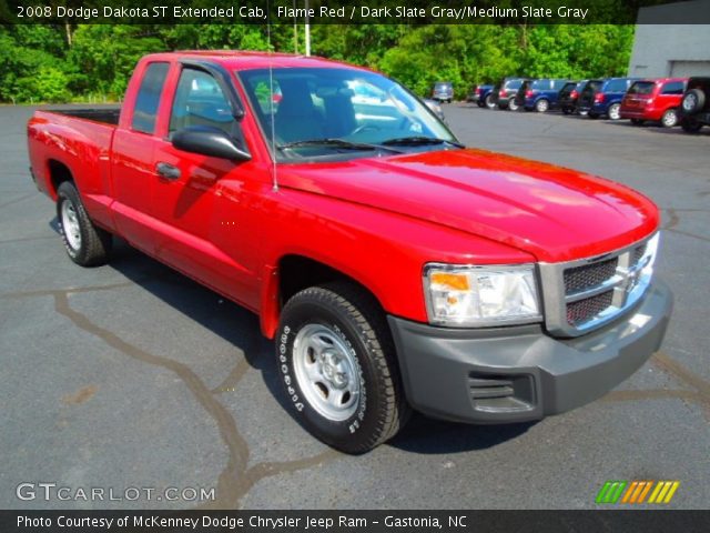 2008 Dodge Dakota ST Extended Cab in Flame Red