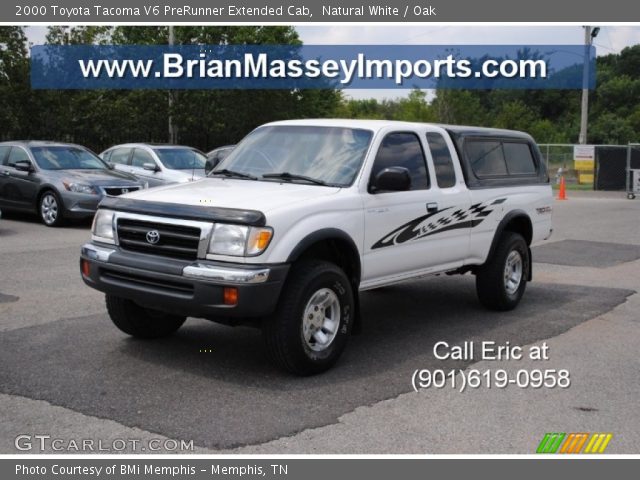 2000 Toyota Tacoma V6 PreRunner Extended Cab in Natural White