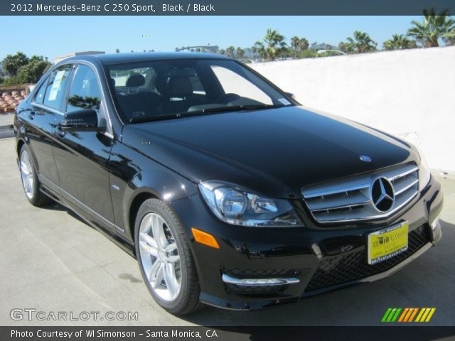 2012 Mercedes-Benz C 250 Sport in Black