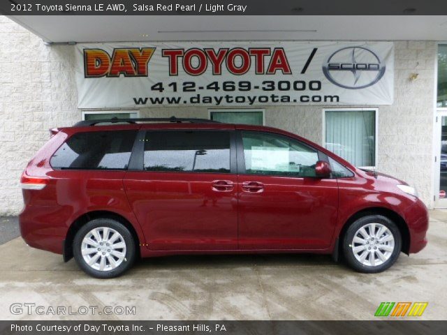 2012 Toyota Sienna LE AWD in Salsa Red Pearl