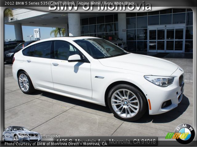 2012 BMW 5 Series 535i Gran Turismo in Alpine White