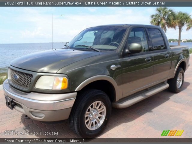 2002 Ford F150 King Ranch SuperCrew 4x4 in Estate Green Metallic