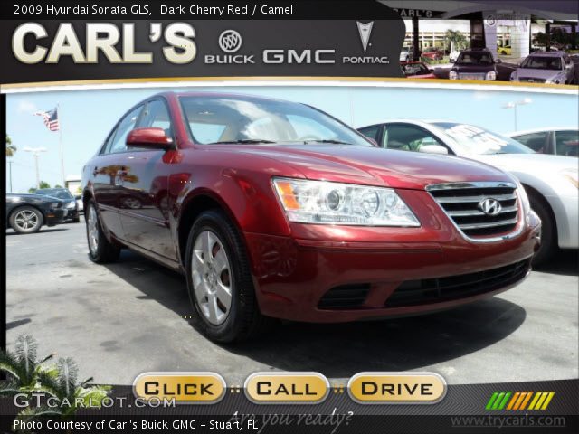 2009 Hyundai Sonata GLS in Dark Cherry Red