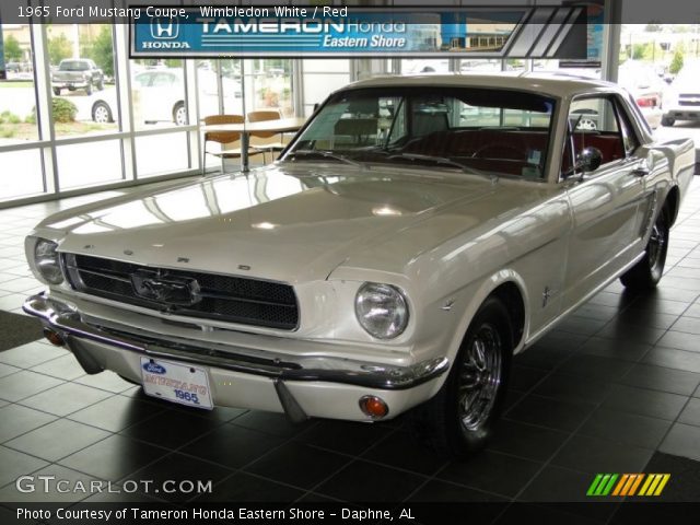 1965 Ford Mustang Coupe in Wimbledon White