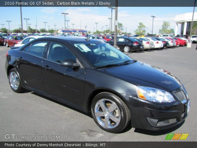 2010 Pontiac G6 GT Sedan in Carbon Black Metallic