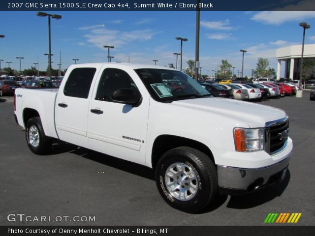 2007 GMC Sierra 1500 SLE Crew Cab 4x4 in Summit White