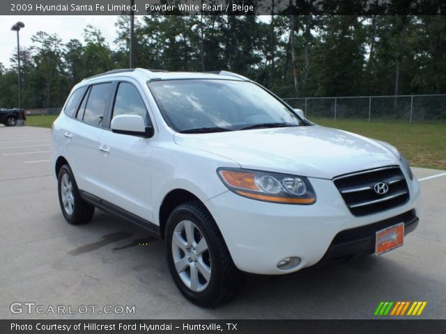 2009 Hyundai Santa Fe Limited in Powder White Pearl