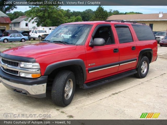 2000 Chevrolet Suburban 1500 LS 4x4 in Victory Red