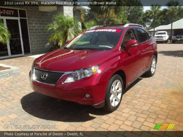 2010 Lexus RX 350 in Matador Red Mica