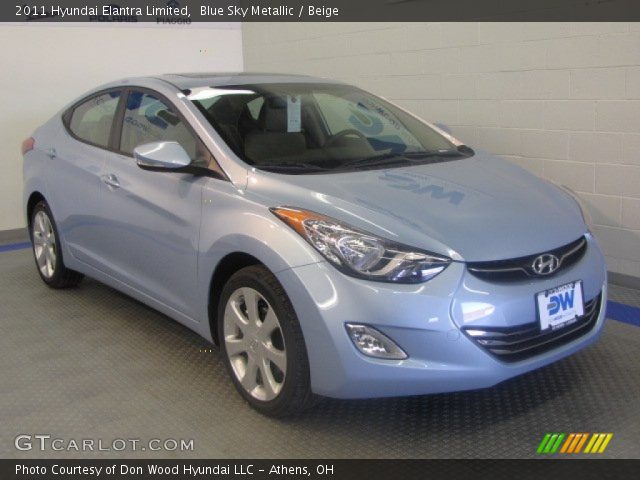 2011 Hyundai Elantra Limited in Blue Sky Metallic