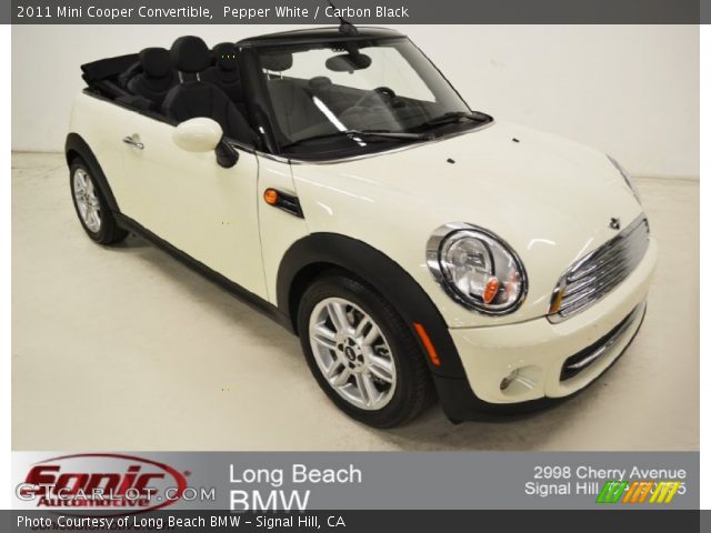 2011 Mini Cooper Convertible in Pepper White