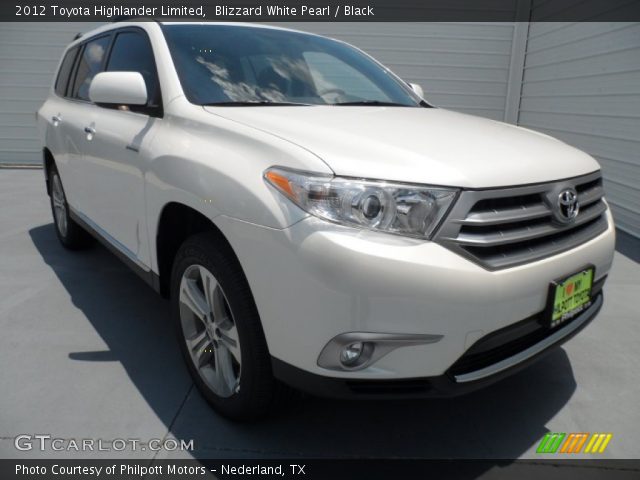 2012 Toyota Highlander Limited in Blizzard White Pearl
