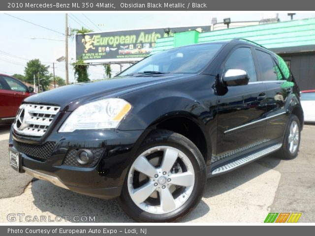 2010 Mercedes-Benz ML 350 4Matic in Obsidian Black Metallic