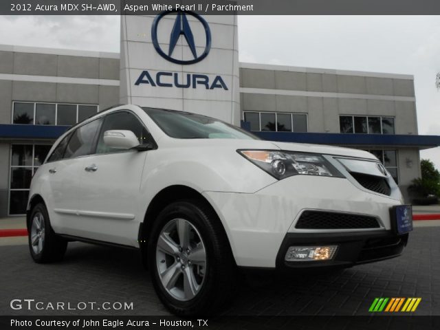 2012 Acura MDX SH-AWD in Aspen White Pearl II