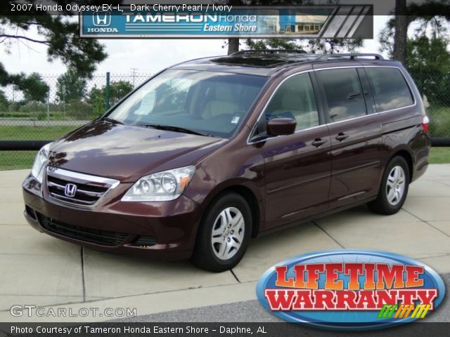 2007 Honda Odyssey EX-L in Dark Cherry Pearl
