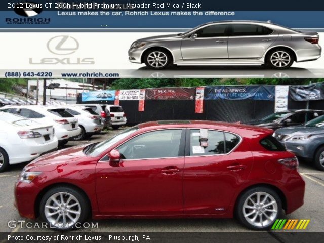 2012 Lexus CT 200h Hybrid Premium in Matador Red Mica