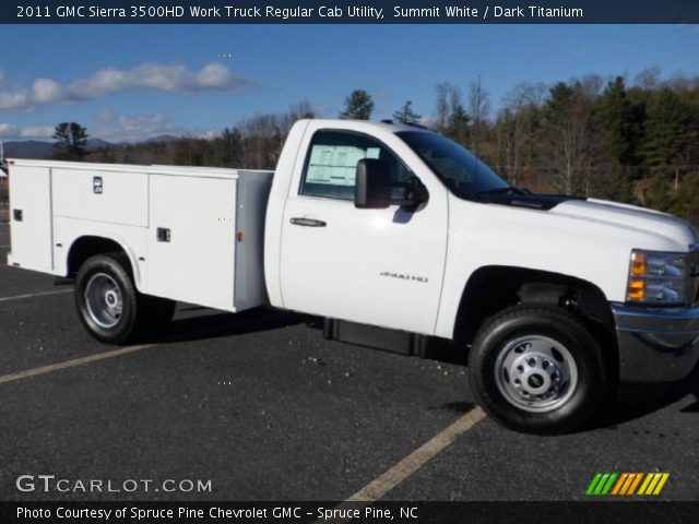 2011 GMC Sierra 3500HD Work Truck Regular Cab Utility in Summit White