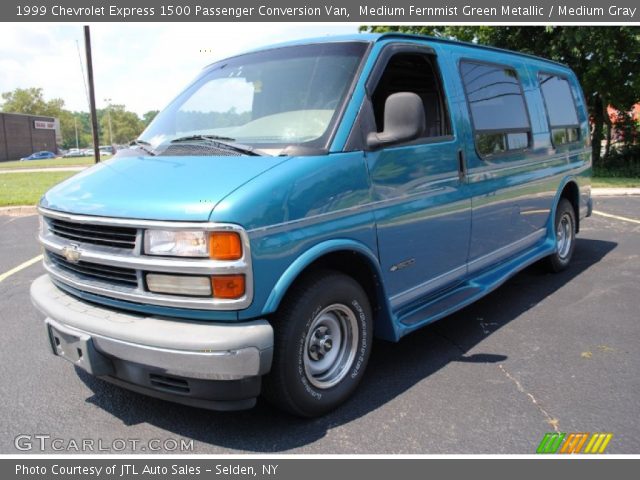 1999 Chevrolet Express 1500 Passenger Conversion Van in Medium Fernmist Green Metallic