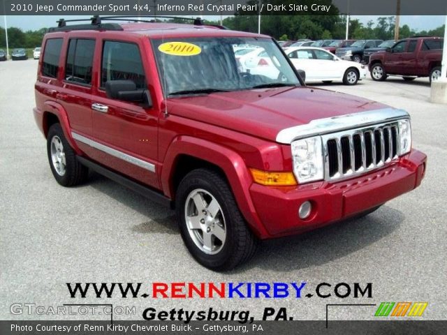 2010 Jeep Commander Sport 4x4 in Inferno Red Crystal Pearl