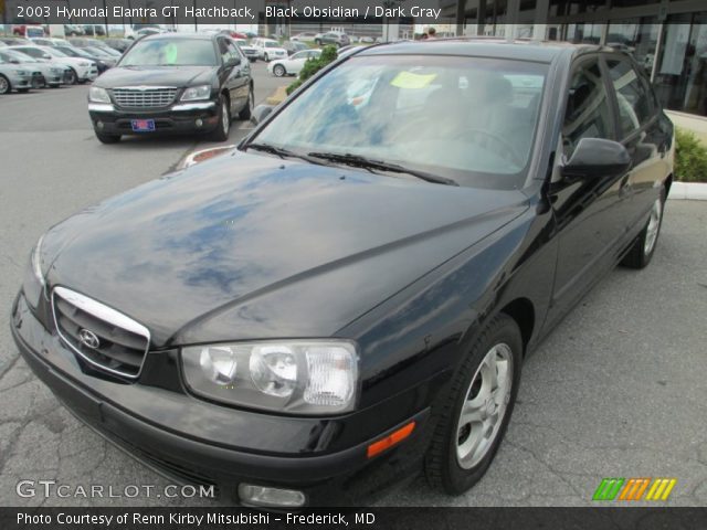 2003 Hyundai Elantra GT Hatchback in Black Obsidian