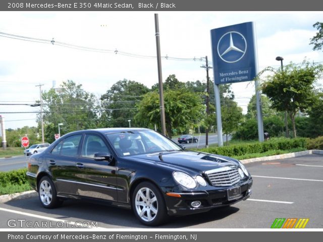 2008 Mercedes-Benz E 350 4Matic Sedan in Black