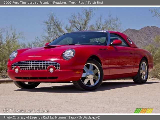 2002 Ford Thunderbird Premium Roadster in Torch Red