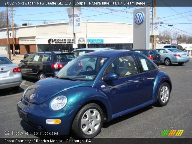 2002 Volkswagen New Beetle GLS 1.8T Coupe in Riviera Blue Pearl