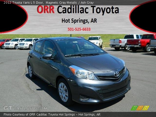 2012 Toyota Yaris L 5 Door in Magnetic Gray Metallic