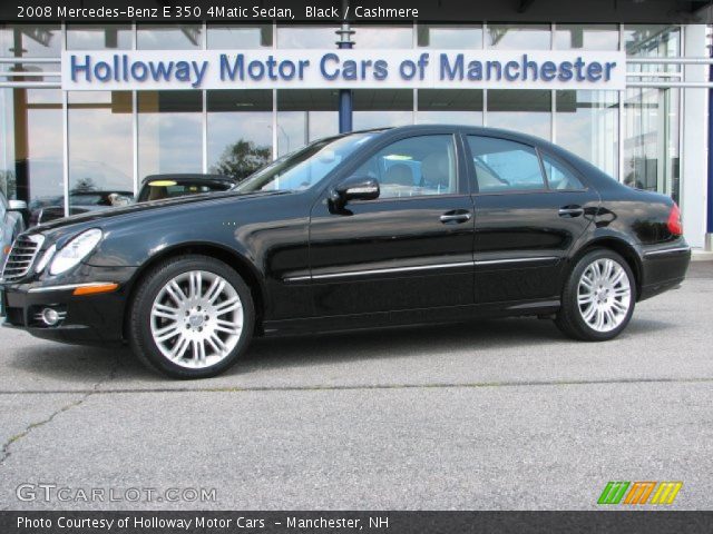 2008 Mercedes-Benz E 350 4Matic Sedan in Black
