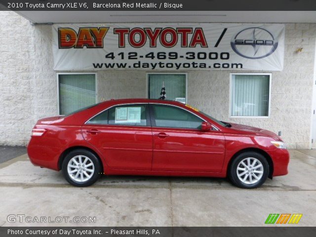 2010 Toyota Camry XLE V6 in Barcelona Red Metallic