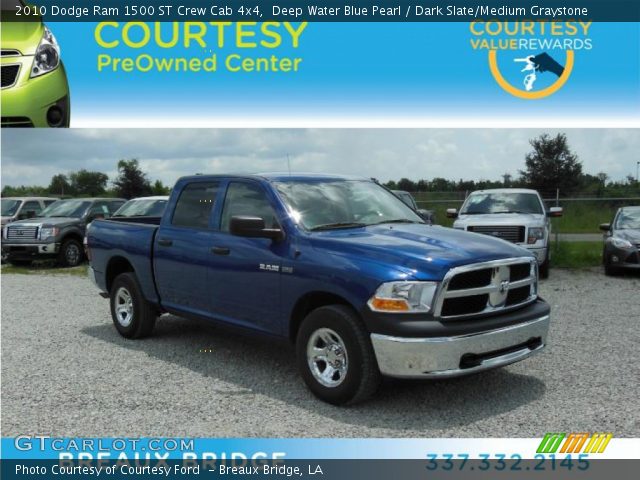 2010 Dodge Ram 1500 ST Crew Cab 4x4 in Deep Water Blue Pearl