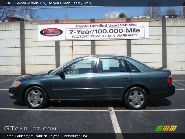 2003 Toyota Avalon XLS in Aspen Green Pearl
