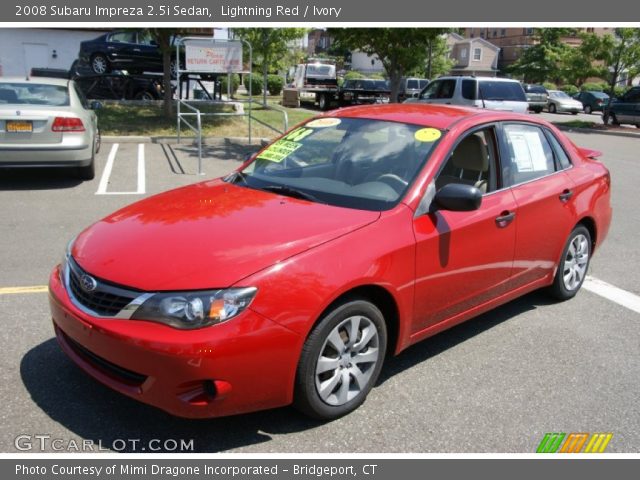 2008 Subaru Impreza 2.5i Sedan in Lightning Red