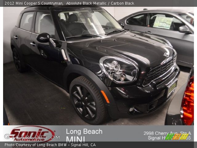 2012 Mini Cooper S Countryman in Absolute Black Metallic