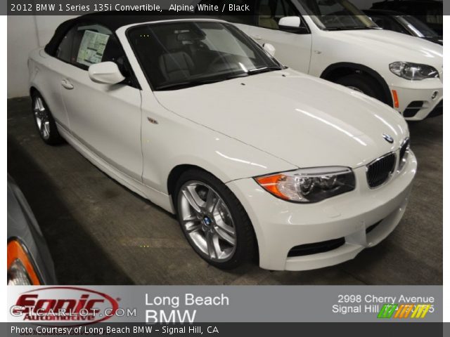 2012 BMW 1 Series 135i Convertible in Alpine White