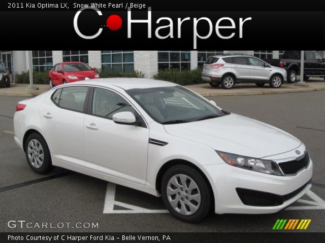 2011 Kia Optima LX in Snow White Pearl