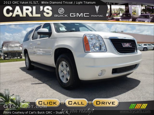 2013 GMC Yukon XL SLT in White Diamond Tricoat