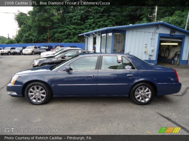 2008 Cadillac DTS  in Blue Diamond Tricoat