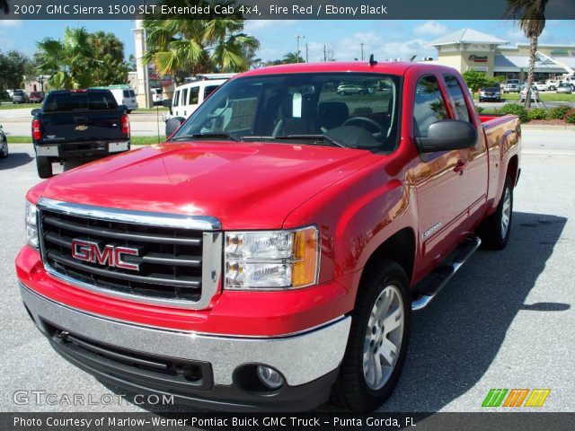 2007 GMC Sierra 1500 SLT Extended Cab 4x4 in Fire Red