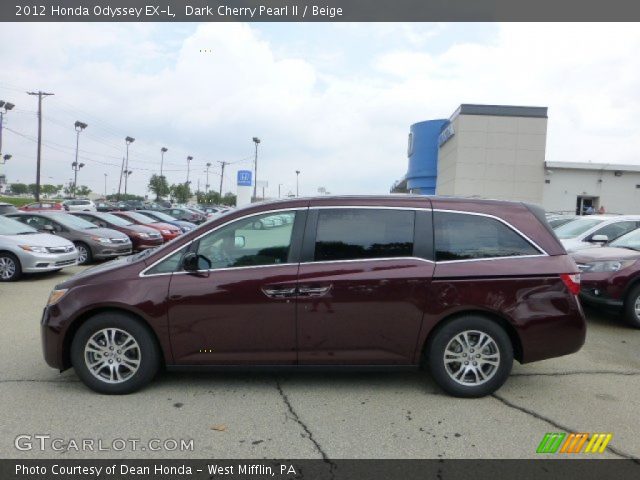 2012 Honda Odyssey EX-L in Dark Cherry Pearl II