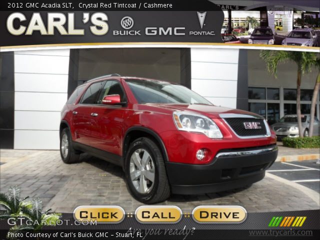 2012 GMC Acadia SLT in Crystal Red Tintcoat