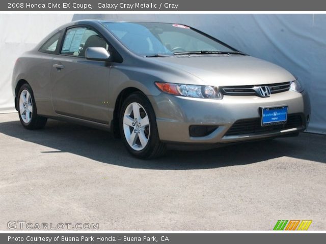 2008 Honda Civic EX Coupe in Galaxy Gray Metallic