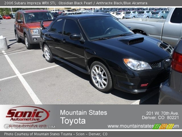2006 Subaru Impreza WRX STi in Obsidian Black Pearl