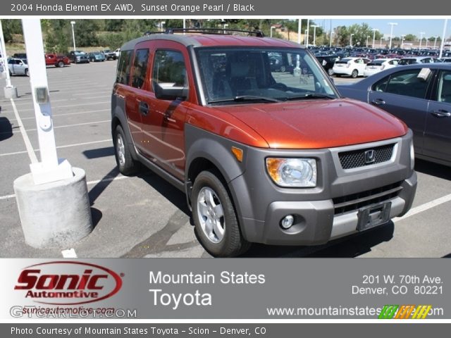2004 Honda Element EX AWD in Sunset Orange Pearl