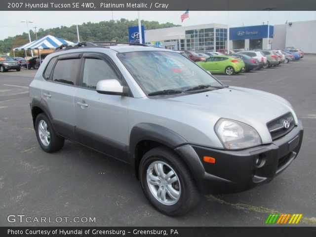 2007 Hyundai Tucson SE 4WD in Platinum Metallic