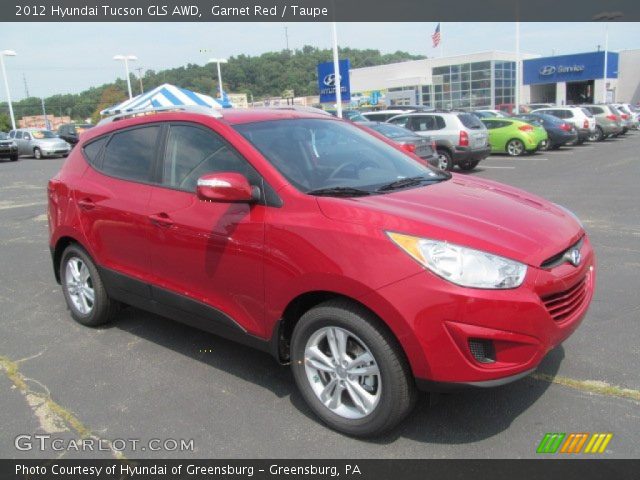 2012 Hyundai Tucson GLS AWD in Garnet Red