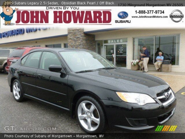 2009 Subaru Legacy 2.5i Sedan in Obsidian Black Pearl